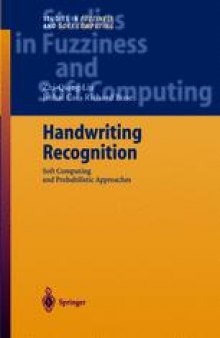 Handwriting Recognition: Soft Computing and Probabilistic Approaches