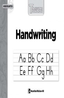 Treasures Handwriting Manuscript Student Workbook: Kindergarten  