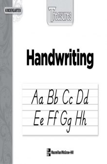 Treasures Handwriting Slant Student Workbook: Kindergarten  