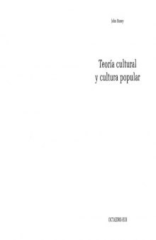 Teoria cultural y cultura popular