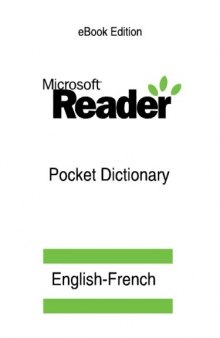 Microsoft English-French Pocket Dictionary