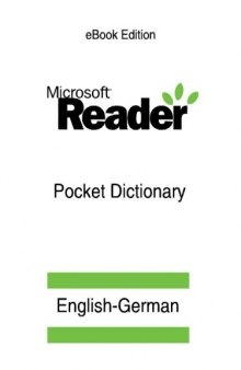 Microsoft English-German Pocket Dictionary