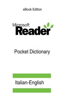 Microsoft Italian-English Pocket Dictionary