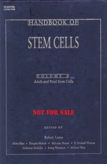 Handbook of stem cells