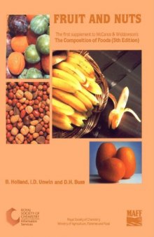 Fruit and Nuts: 1st supplement: Supplement to the Composition of Foods: Fruit and Nuts Supplement to 5r.e.