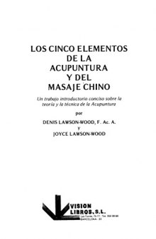 Los 5 elementos de la acupuntura y del masaje chino  Spanish