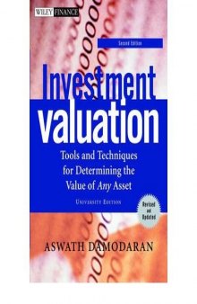 Investment Valuation 2nd Edition University with Investment Set