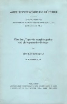 Ueber den "Typus" in morphologischer und phylogenetischer Biologie