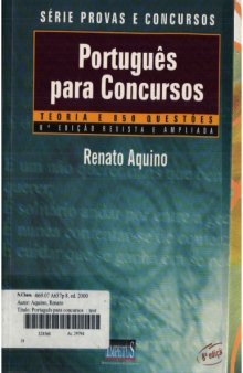 Português para Concursos - Teoria e 850 Questões