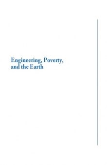 Engineering, Poverty, and the Earth (Synthesis Lectures on Engineers, Technology, and Society)