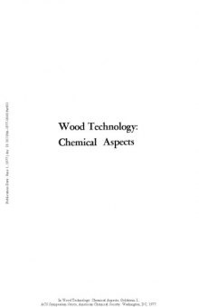 Wood Technology: Chemical Aspects