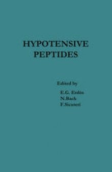 Hypotensive Peptides: Proceedings of the International Symposium October 25–29, 1965, Florence, Italy