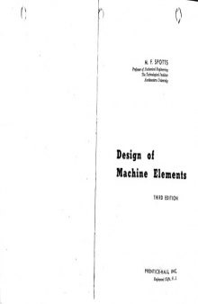 Design of Machine Elements 3rd Edition