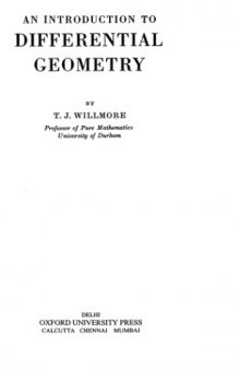 An Introduction to Differential Geometry