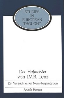 "Der Hofmeister" von J. M. R. Lenz: Ein Versuch einer Neuinterpretation