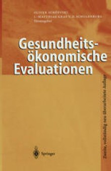 Gesundheitsökonomische Evaluationen