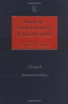 Routledge Encyclopedia of Philosophy (10 Volume Set)