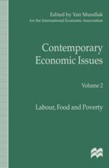 Contemporary Economic Issues: Volume 2 Labour, Food and Poverty