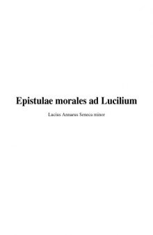 Epistulae Morales ad Lucilium