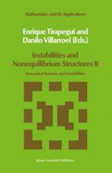 Instabilities and Nonequilibrium Structures II: Dynamical Systems and Instabilities