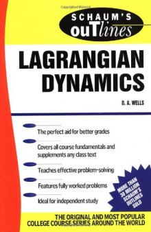 Schaum's outline of Lagrangian dynamics