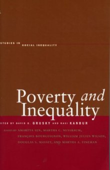 Poverty and Inequality (Studies in Social Inequality)