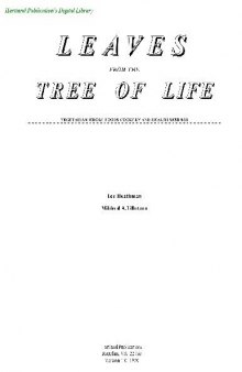 Leaves From The Tree Of Life - Vegan Cookbook Recip