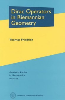 Dirac operators in Riemannian geometry