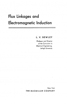 Flux Linkages and Electromagnetic Induction.