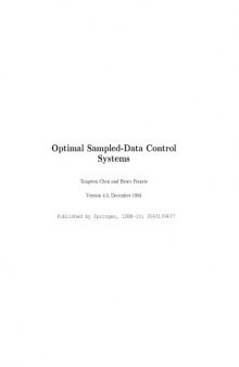 Optimal Sampled-Data Control Systems (Communications and Control Engineering)