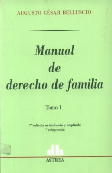 Manual de Derecho de Familia 2 Tomos  Spanish