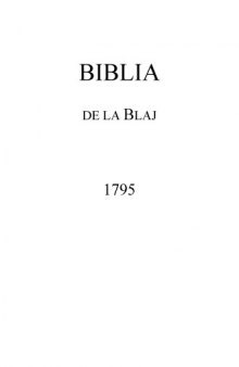 Biblia Blaj 1795