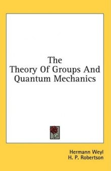 The theory of groups and quantum mechanics