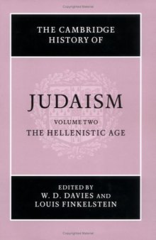 The Cambridge History of Judaism: The Hellenistic Age