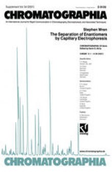The Separation of Enantiomers by Capillary Electrophoresis