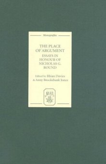 The Place of Argument: Essays in Honour of Nicholas G. Round (Monografías A)