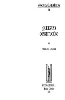 ¿Qué es una constitución? 