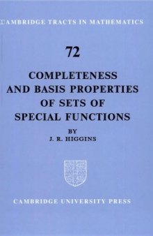 Completeness and basic properties of sets of special functions