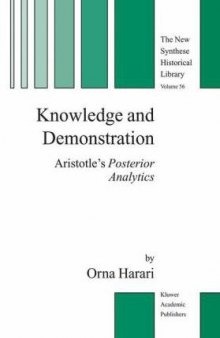 Knowledge and Demonstration: Aristotle’s Posterior Analytics 