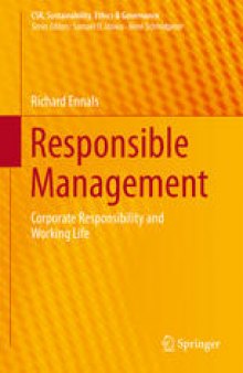 Responsible Management: Corporate Responsibility and Working Life