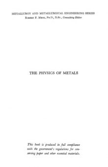 The Physics of Metals