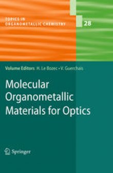 Molecular organometallic materials for optics