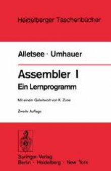 Assembler I: Ein Lernprogramm