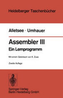 Assembler III: Ein Lernprogramm
