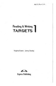 Reading and Writing Targets: Student's Book Level 1