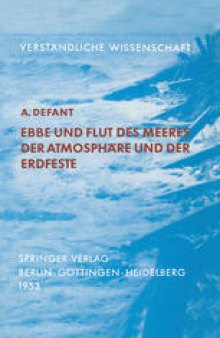 Ebbe und Flut des Meeres der Atmosphäre und der Erdfeste