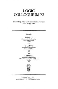 Logic Colloquium 1982: Proceedings 