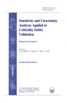 Sensitivity, Uncert. Analyses Appl to Criticality Safety Valid. [methods]