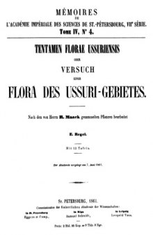 Tentamen Florae Ussuriensis.