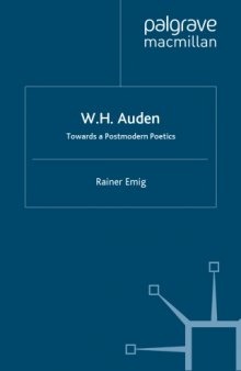 W.H. Auden: towards a postmodern poetics